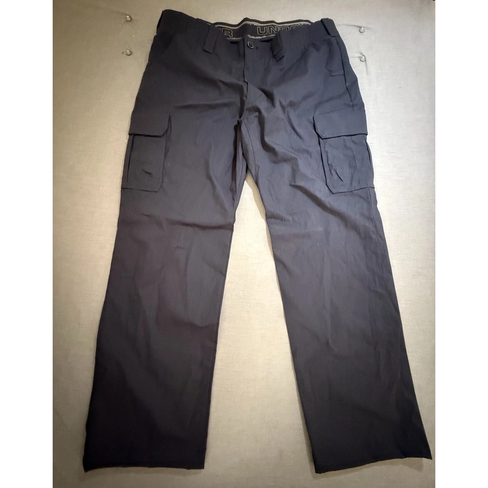 Under Armour Tactical Cargo Pants Mens 42 Grey Pocketed Loose 42X32.